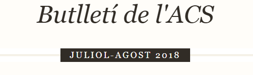 Butlletí juliol-agost 2018