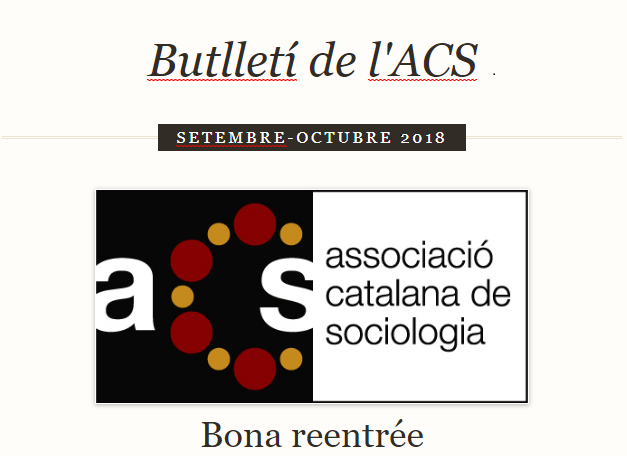 Butlletí setembre-octubre 2018